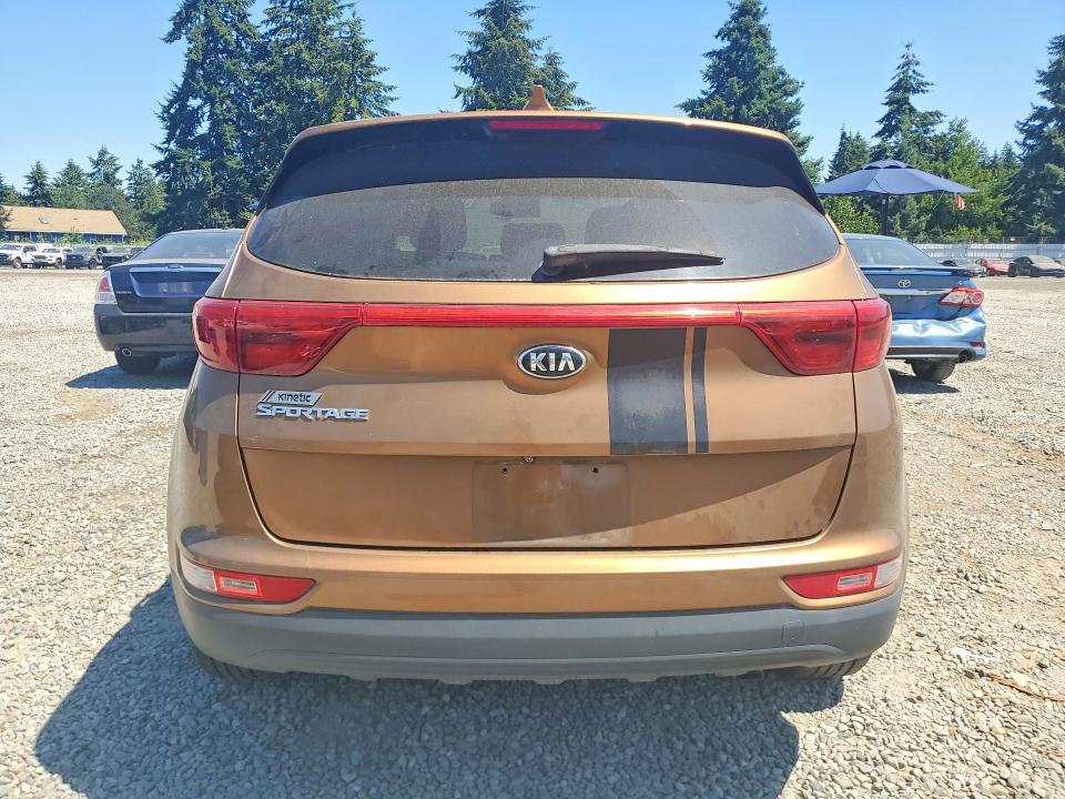2017 Kia Sportage VIN KNDPMCAC8H7130124 COPART salvage auction — MECHANICAL, Wa - Vehicle Cert Of Ownership-Titl, sold $1,600 on 2026-07-31 (photo 6)