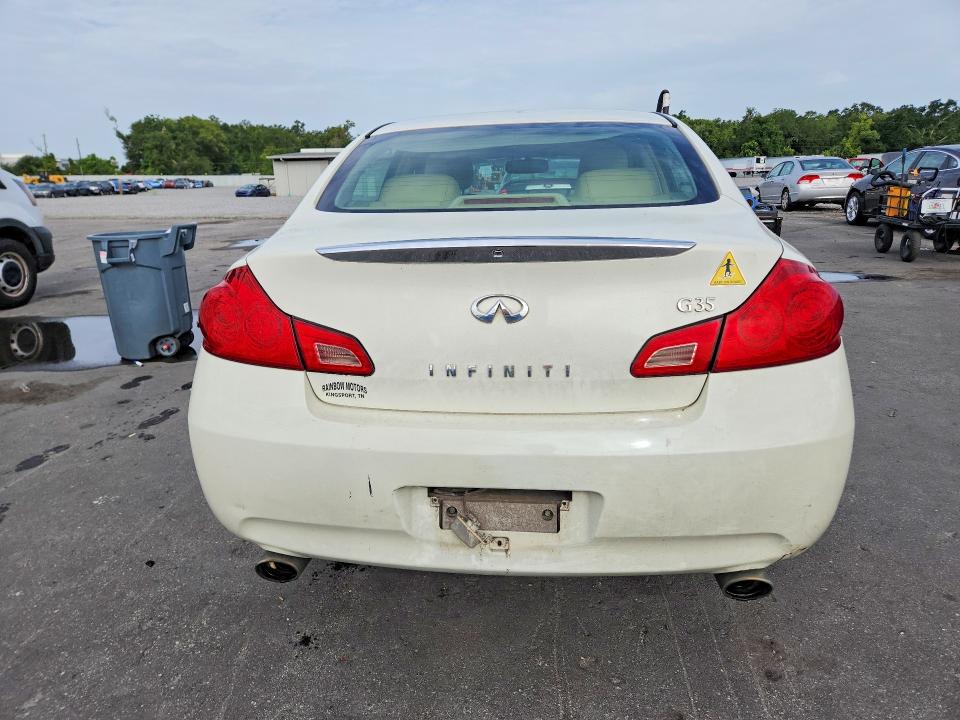 2007 Infiniti G35 VIN JNKBV61E47M713721 COPART salvage auction — FRONT END, FL - CERT OF TITLE SLVG REBUILDABLE, sold $725 on 2026-07-22 (photo 6)