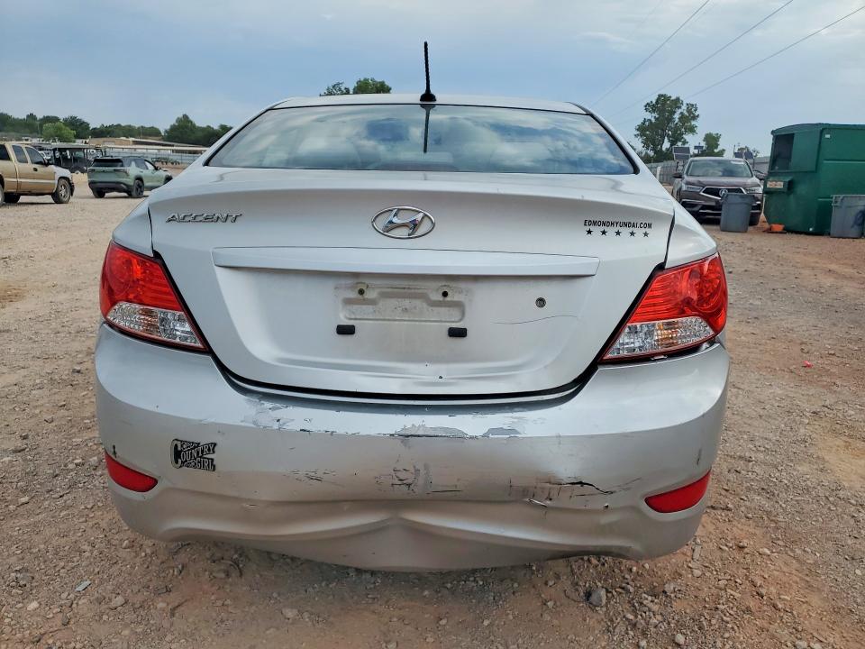 2014 Hyundai Accent VIN KMHCT4AE5EU608629 COPART salvage auction — NORMAL WEAR, Ok - Certificate Of Title, sold $950 on 2026-07-28 (photo 6)