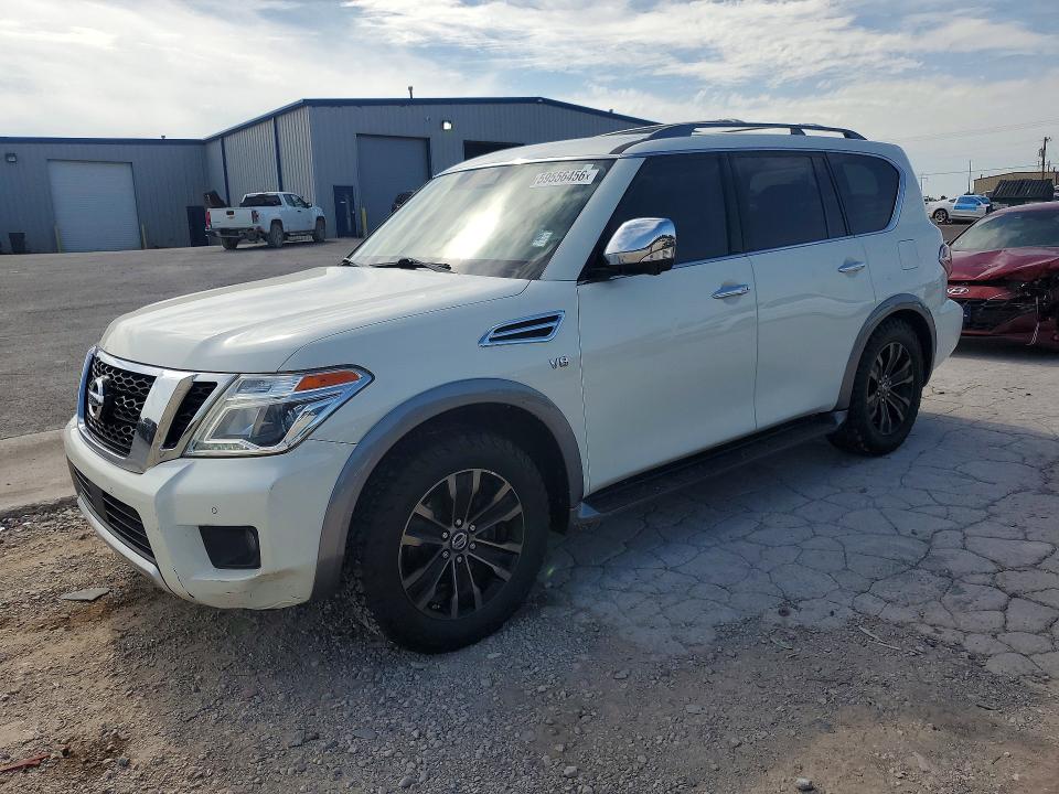 2018 Nissan Armada VIN JN8AY2ND0J9054369 COPART salvage auction — REAR END, Ok - Certificate Of Title, sold $3,700 on 2026-07-28 (photo 1)