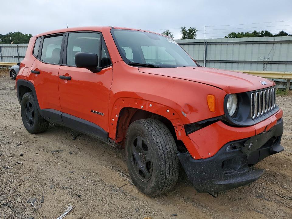 2018 Jeep Renegade VIN ZACCJBAB3JPJ44611 COPART salvage auction — FRONT END, Va - Cert Of Title - Salvage, sold $750 on 2026-07-31 (photo 4)