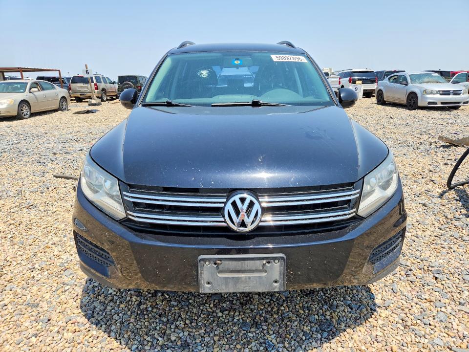 2017 Volkswagen Tiguan VIN WVGBV7AX0HK054845 COPART salvage auction — REAR END, TX - SALVAGE VEHICLE TITLE, sold $1,350 on 2026-08-18 (photo 5)