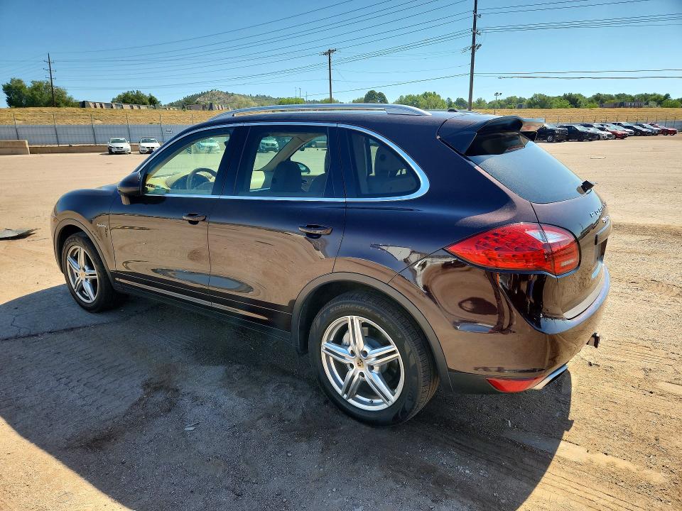 2014 Porsche Cayenne VIN WP1AE2A22ELA51294 COPART salvage auction — HAIL, Co - Certificate Of Title, sold $5,200 on 2026-07-29 (photo 2)