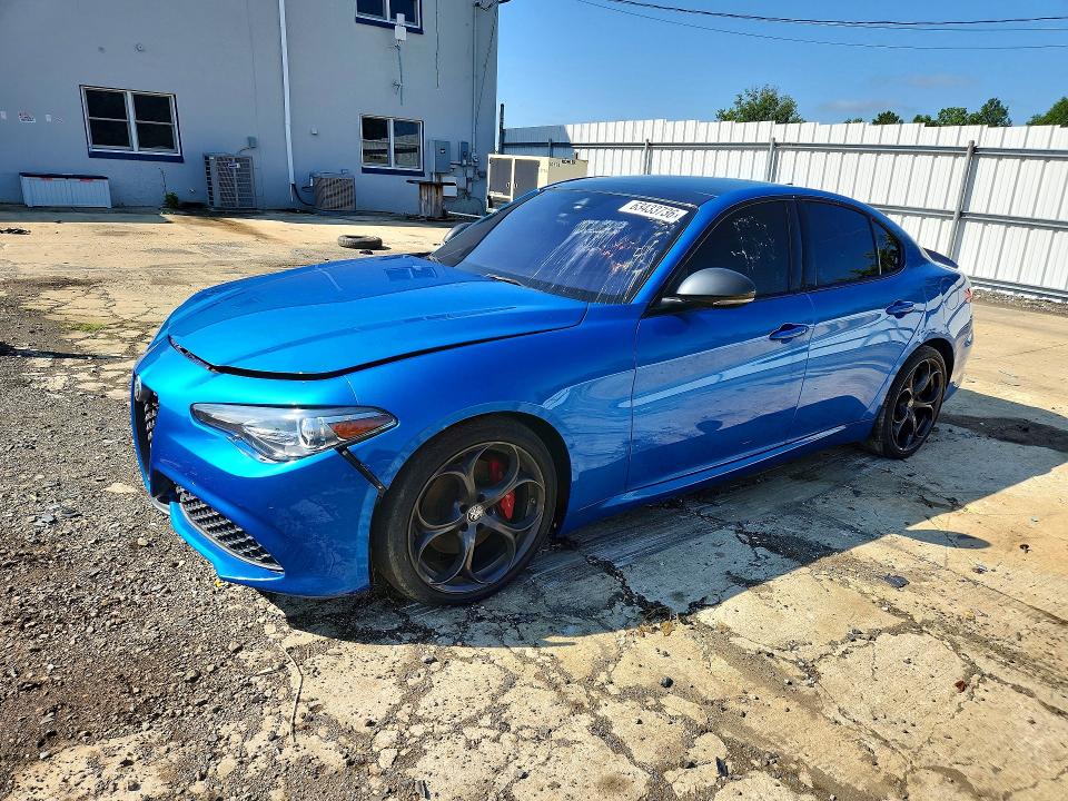 2019 Alfa romeo Giulia VIN ZARFAMBN5K7611956 COPART salvage auction — FRONT END, Wv - Certificate Of Title, sold $6,200 on 2026-08-17 (photo 1)