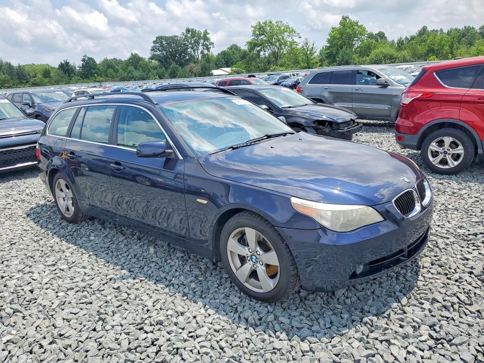 2006 BMW 5er VIN WBANN73586CN02573 COPART salvage auction — HAIL, Oh - Cert Of Title-Salvage, sold $550 on 2026-07-16 (photo 4)