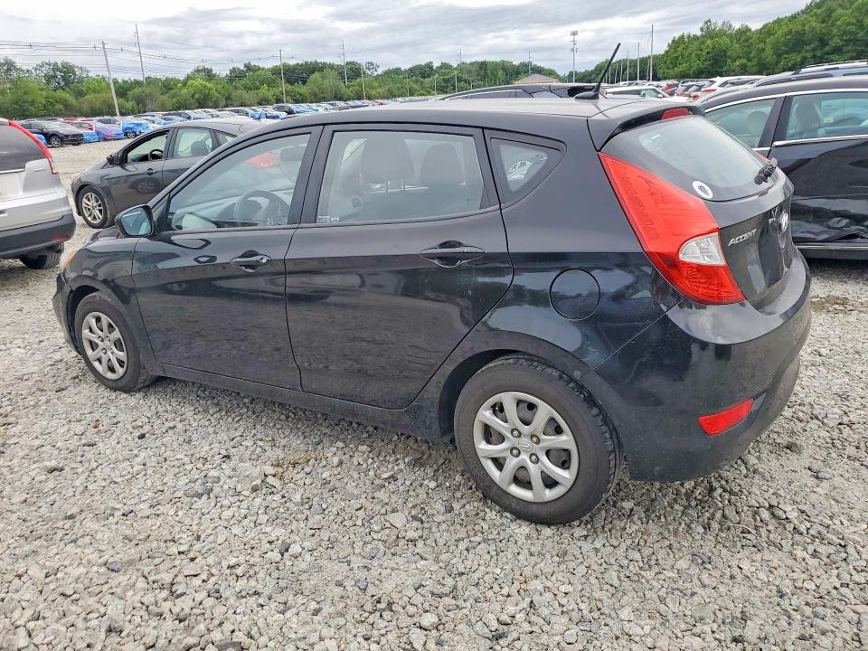 2012 Hyundai Accent VIN KMHCT5AE3CU022613 COPART salvage auction — MINOR DENT/SCRATCHES, MA - CERTIFICATE OF TITLE, sold $375 on 2026-07-30 (photo 2)