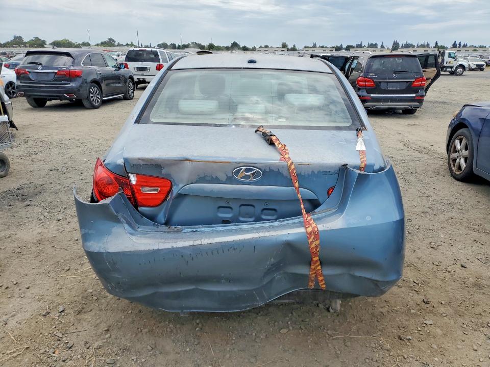 2007 Hyundai Elantra VIN KMHDU46D17U262454 COPART salvage auction — REAR END, CA - SALVAGE CERTIFICATE, sold $225 on 2026-07-21 (photo 6)
