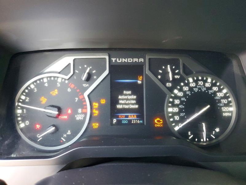 2026 Toyota Tundra VIN 5TFLA5DB1TX387740 COPART salvage auction — FRONT END, Tx - Salvage Vehicle Title, sold $25,500 on 2026-07-21 (photo 9)