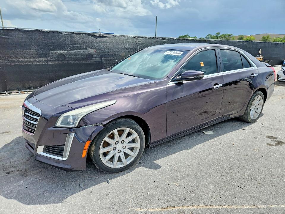 2015 Cadillac Cts VIN 1G6AP5SX7F0117450 COPART salvage auction — REAR END, Fl - Certificate Of Destruction (P), sold $675 on 2026-07-23 (photo 1)