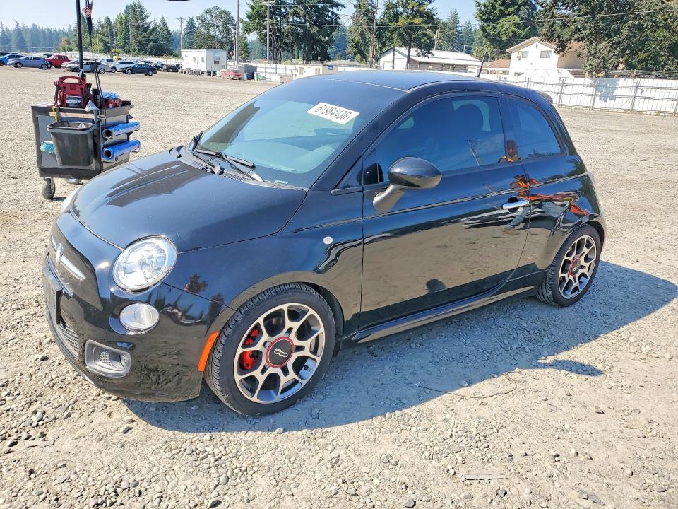 2015 Fiat 500 VIN 3C3CFFBR7FT500375 COPART salvage auction — SIDE, Wa - Vehicle Cert Of Ownership-Titl, sold $400 on 2026-08-18 (photo 1)