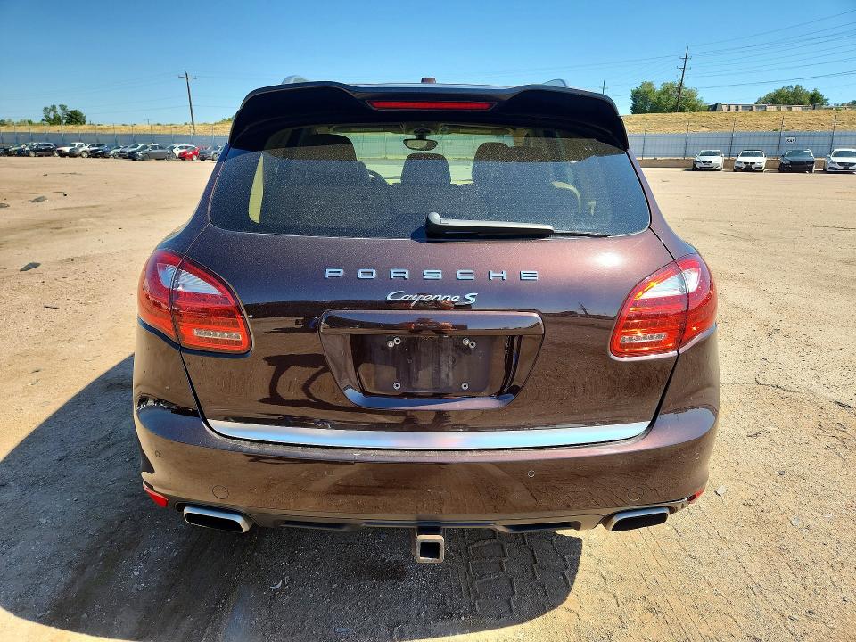 2014 Porsche Cayenne VIN WP1AE2A22ELA51294 COPART salvage auction — HAIL, Co - Certificate Of Title, sold $5,200 on 2026-07-29 (photo 6)