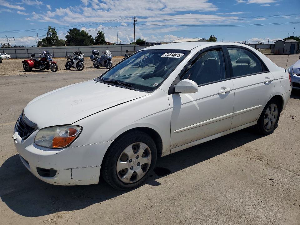 2008 Kia Spectra VIN KNAFE122785582674 COPART salvage auction — SIDE, Id - Salvage Certificate Of Title, sold $125 on 2026-07-16 (photo 1)