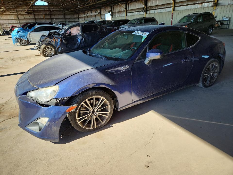 2016 Scion Fr-s VIN JF1ZNAA14G8707819 COPART salvage auction — FRONT END, AZ - CERTIFICATE OF TITLE (P), sold $900 on 2026-07-27 (photo 1)