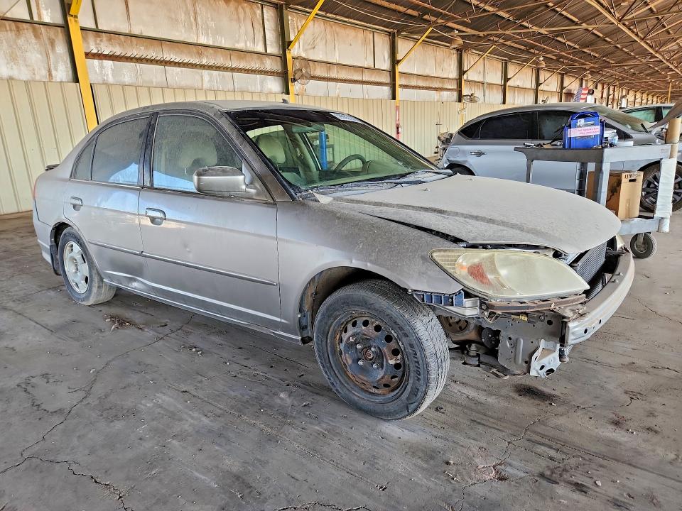 2005 Honda Civic hybrid VIN JHMES95685S021738 COPART salvage auction — FRONT END, AZ - CERTIFICATE OF TITLE (P), sold $475 on 2026-07-29 (photo 4)