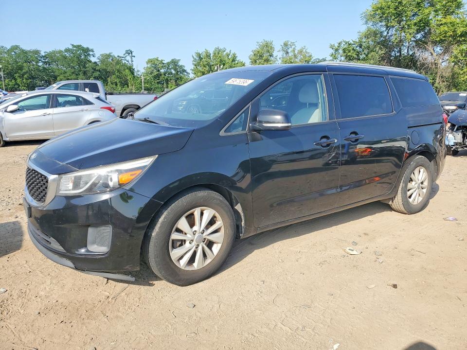 2016 Kia SEDONA VIN KNDMB5C13G6197900 COPART salvage auction — MINOR DENT/SCRATCHES, Md - Certificate Of Title, sold $1,100 on 2026-07-14 (photo 1)