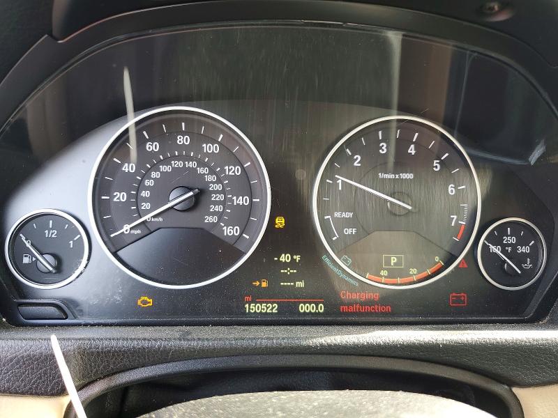 2014 BMW 3er VIN WBA3B5C57EP652654 COPART salvage auction — FRONT END, Mt - Certificate Of Title, sold $700 on 2026-08-21 (photo 9)