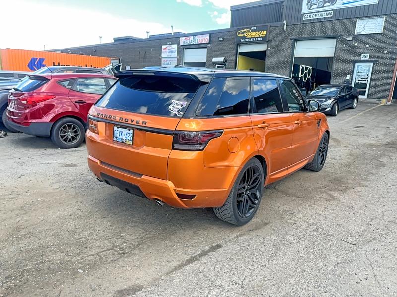 2016 Land rover Range rover sport VIN SALWR2KF3GA121731 COPART salvage auction — MINOR DENT/SCRATCHES, ON - PERMIT NO BRAND - UNFIT (P), sold $12,700 on 2026-08-18 (photo 4)