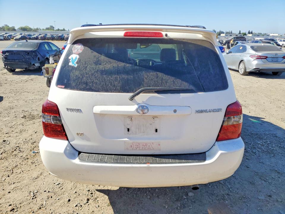 2005 Toyota Highlander VIN JTEDP21A250074345 COPART salvage auction — NORMAL WEAR, Ca - Dis/Dlr/Exp Only Clean Title, sold $600 on 2026-07-28 (photo 6)