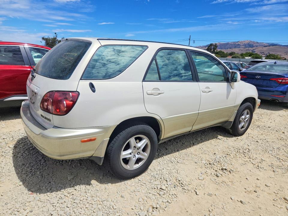 1999 Lexus Rx VIN JT6HF10U0X0028845 COPART salvage auction — REAR END, Ca - Salvage Certificate, sold $700 on 2026-07-30 (photo 3)
