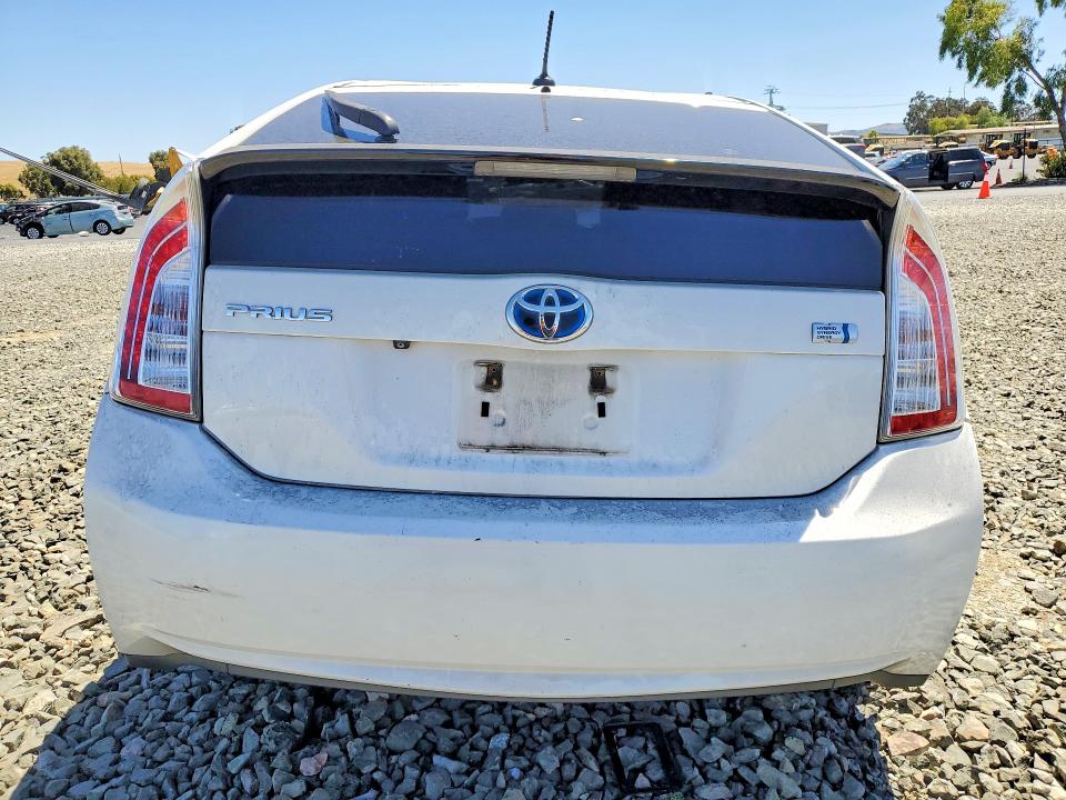 2013 Toyota Prius VIN JTDKN3DU5D5573784 COPART salvage auction — FRONT END, Ca - Salvage Certificate, sold $60 on 2026-07-29 (photo 6)