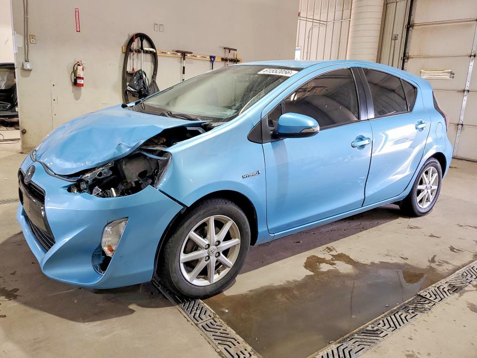 2015 Toyota Prius c VIN JTDKDTB39F1098695 COPART salvage auction — FRONT END, Pa - Certificate Of Salvage, sold $125 on 2026-07-30 (photo 1)