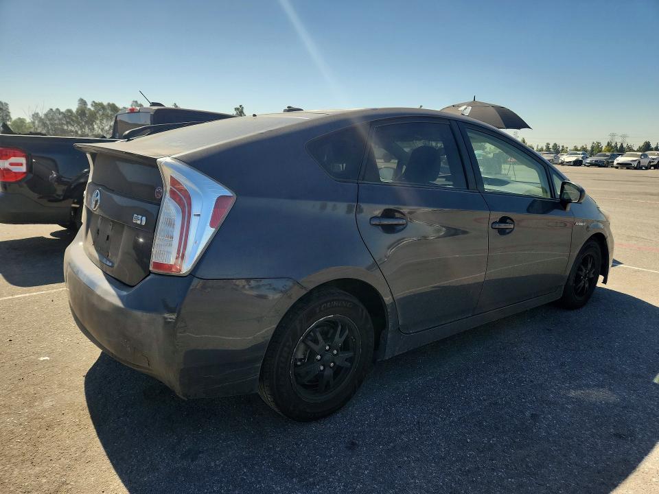 2013 Toyota Prius VIN JTDKN3DUXD1673094 COPART salvage auction — MECHANICAL, Ca - Cert Of Title-Salvaged, sold $2,250 on 2026-07-14 (photo 3)