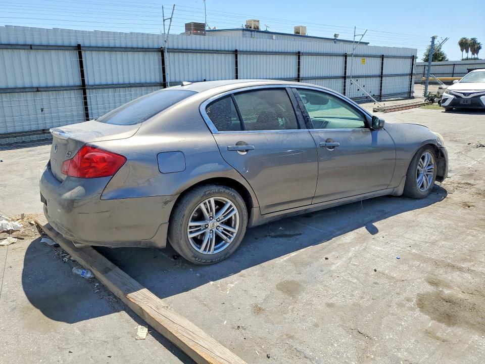 2013 Infiniti G VIN JN1CV6APXDM302975 COPART salvage auction — FRONT END, CA - SALVAGE CERTIFICATE, sold $350 on 2026-07-24 (photo 3)