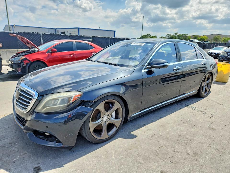 2015 Mercedes-benz S-klasse VIN WDDUG8CB0FA136887 COPART salvage auction — FRONT END, Fl - Certificate Of Title (P), sold $7,700 on 2026-08-10 (photo 1)
