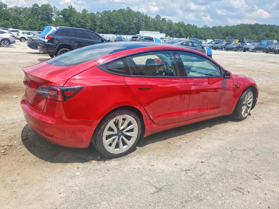2022 Tesla Model 3 VIN 5YJ3E1EA4NF290385 COPART salvage auction — REAR END, FL - CERTIFICATE OF TITLE, sold $7,200 on 2026-07-29 (photo 3)