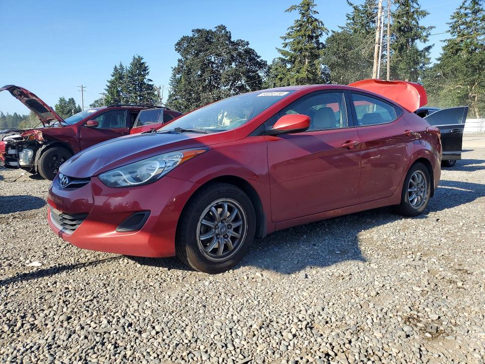 2013 Hyundai Elantra VIN KMHDH4AE9DU638317 COPART salvage auction — REAR END, Wa - Bill Of Sale, sold $875 on 2026-07-31 (photo 1)
