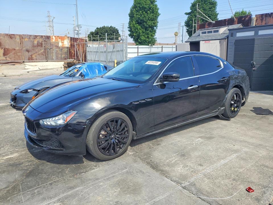 2016 Maserati Ghibli VIN ZAM57RSA7G1187524 COPART salvage auction — REAR END, TX - DIS/DLR/EXP ONLY SALVAGE TITLE, sold $1,100 on 2026-07-29 (photo 1)