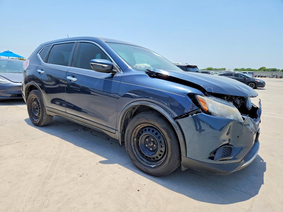 2015 Nissan Rogue VIN KNMAT2MT5FP586898 COPART salvage auction — FRONT END, Tx - Certificate Of Title (P), sold $1,450 on 2026-07-30 (photo 4)