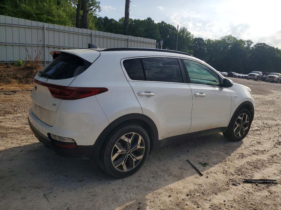 2020 Kia Sportage VIN KNDPNCAC8L7697035 COPART salvage auction — FRONT END, Pa - Dealer Only Clean Title, sold $3,500 on 2026-07-17 (photo 3)
