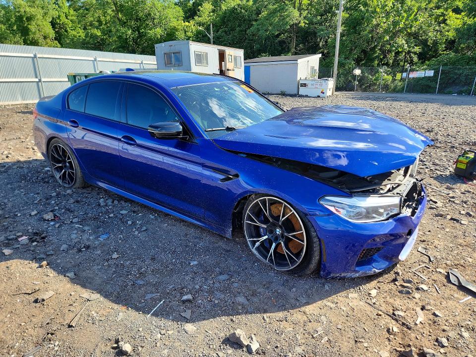 2019 BMW M5 VIN WBSJF0C59KB446979 COPART salvage auction — FRONT END, Ny - Mv-907A Salvage Certificate, sold $9,500 on 2026-08-04 (photo 4)