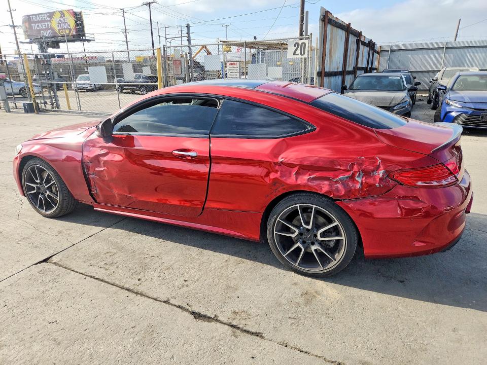 2018 Mercedes-benz C class VIN WDDWJ6EB8JF671327 COPART salvage auction — SIDE, CA - SALVAGE CERTIFICATE (P), sold $10,900 on 2026-07-29 (photo 2)