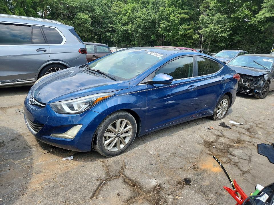 2015 Hyundai VIN KMHDH4AE6FU225967 COPART salvage auction — FRONT END, Ga - Cert Of Title-Salvage, sold $1,000 on 2026-07-24 (photo 1)