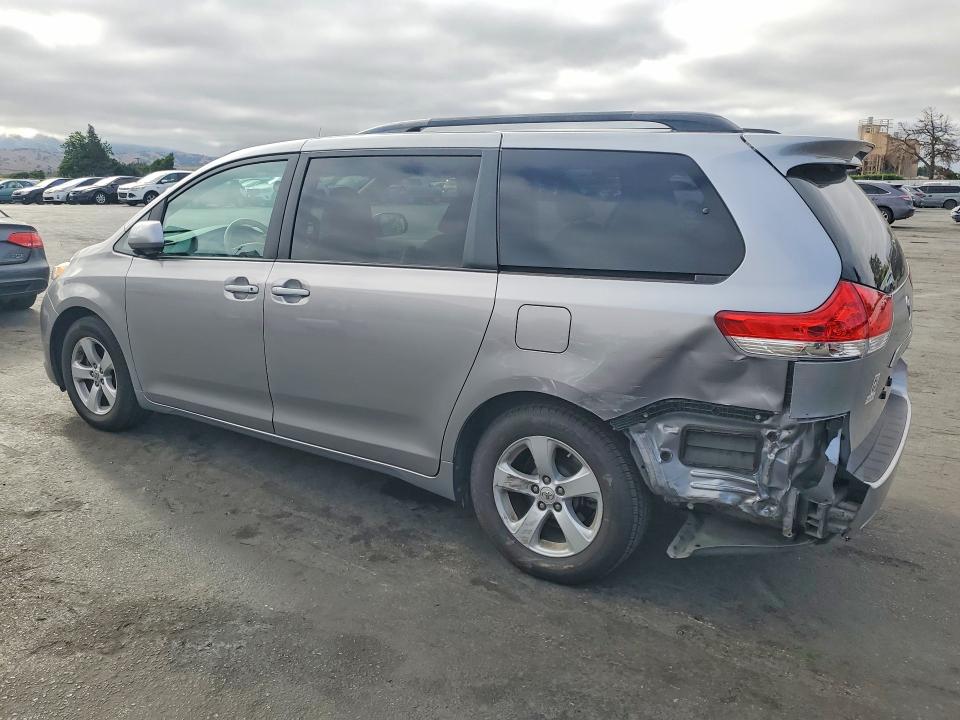 2013 Toyota Sienna VIN 5TDKK3DC2DS284159 COPART salvage auction — REAR END, CA - SALVAGE CERTIFICATE, sold $2,550 on 2026-07-28 (photo 2)