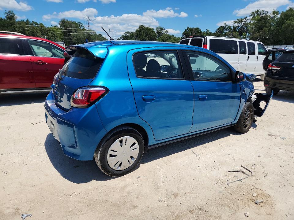2024 Mitsubishi Mirage VIN ML32AUHJ2RH025249 COPART salvage auction — FRONT END, FL - CERTIFICATE OF TITLE (P), sold $5,500 on 2026-07-15 (photo 3)