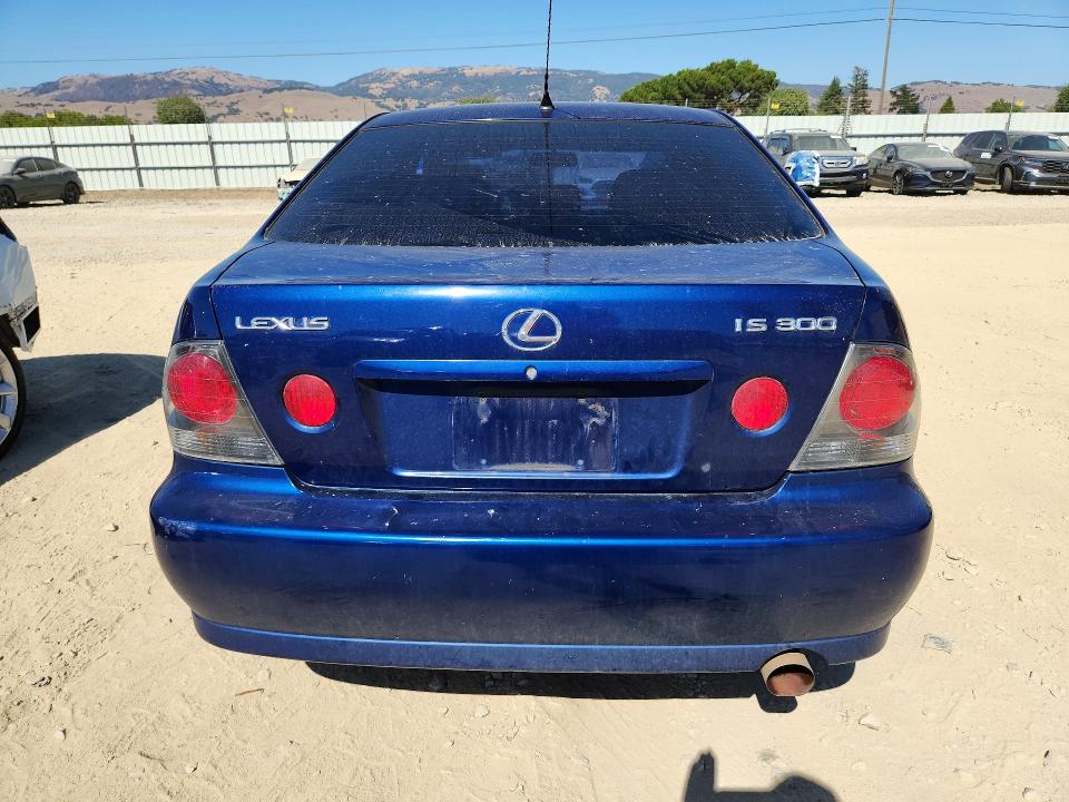 2001 Lexus Is 300 VIN JTHBD182510020446 COPART salvage auction — MINOR DENT/SCRATCHES, CA - DIS/DLR/EXP ONLY CLEAN TITLE, sold $525 on 2026-07-28 (photo 6)