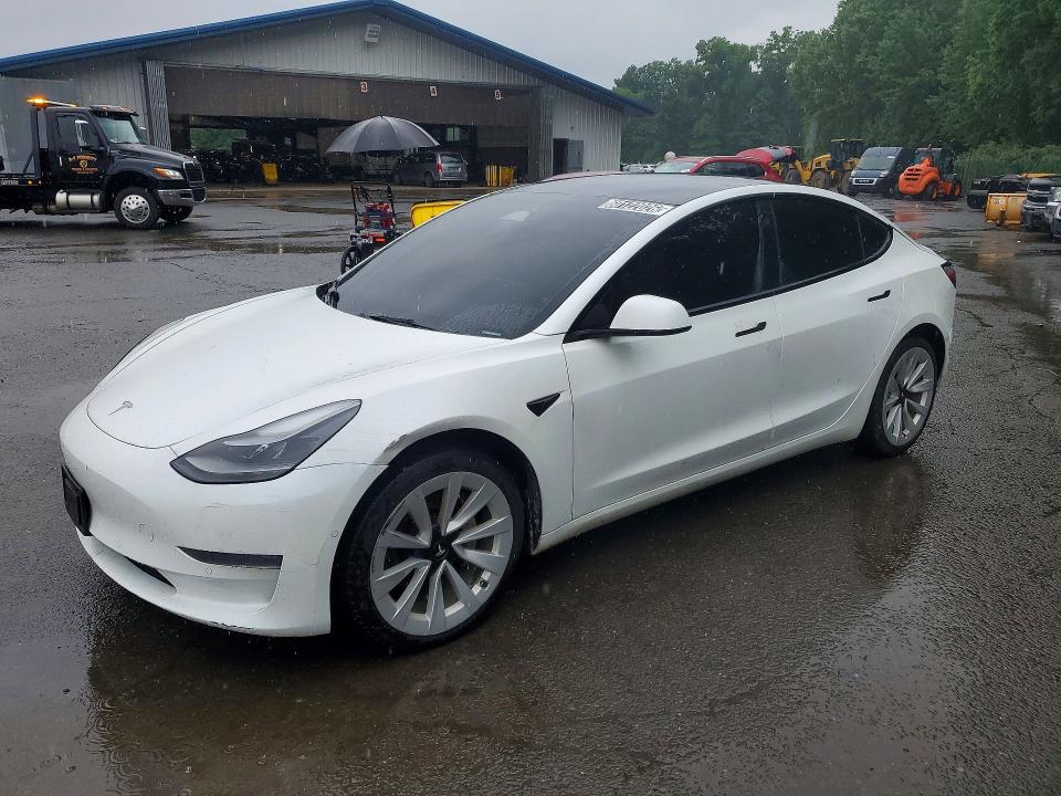 2022 Tesla Model 3 VIN 5YJ3E1EA3NF371152 COPART salvage auction — FRONT END, Ct - Certificate Of Title, sold $8,700 on 2026-07-20 (photo 1)