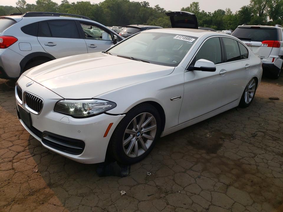 2014 BMW 5 series VIN WBA5B3C56ED533850 COPART salvage auction — FRONT END, CT - CERTIFICATE OF TITLE, sold $700 on 2026-07-28 (photo 1)