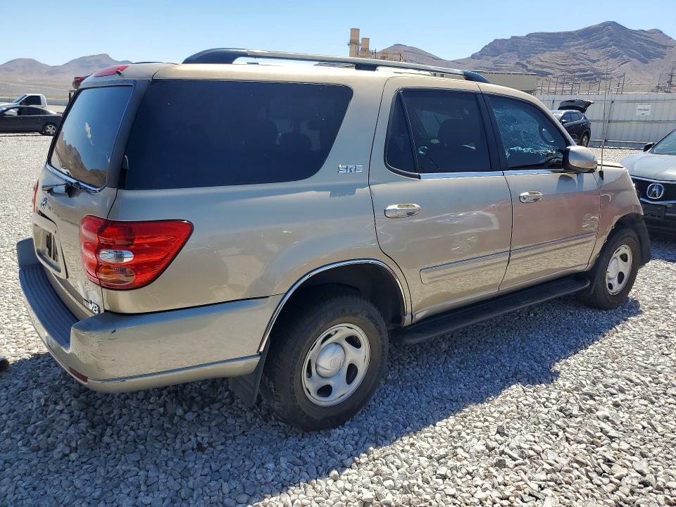 2004 Toyota Sequoia VIN 5TDZT34AX4S238234 COPART salvage auction — FRONT END, Nv - Salvage Title, sold $625 on 2026-07-22 (photo 3)