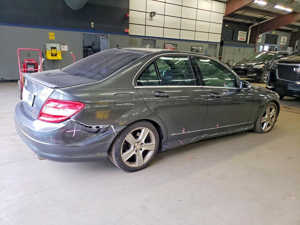 2011 Mercedes-benz C class VIN WDDGF8BB9BF652597 COPART salvage auction — SIDE, CT - CERT OF TITLE-SALVAGE, sold $600 on 2026-08-13 (photo 3)