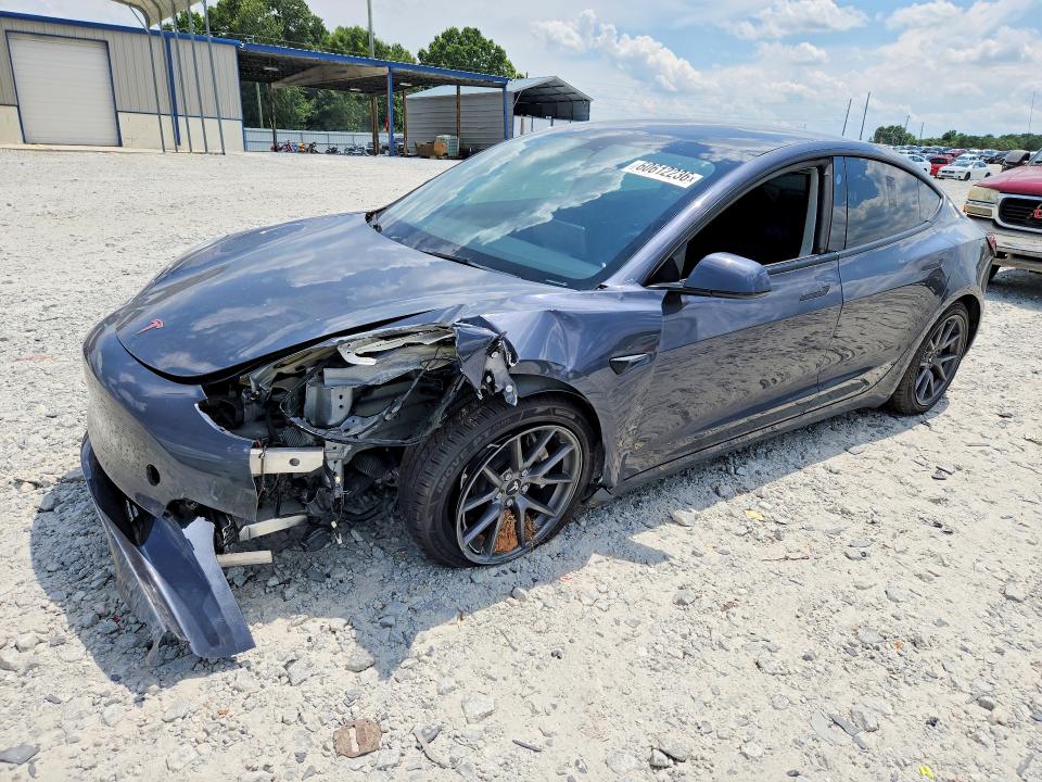 2023 Tesla Model 3 VIN 5YJ3E1EA4PF421995 COPART salvage auction — FRONT END, Fl - Certificate Of Title, sold $7,300 on 2026-07-20 (photo 1)