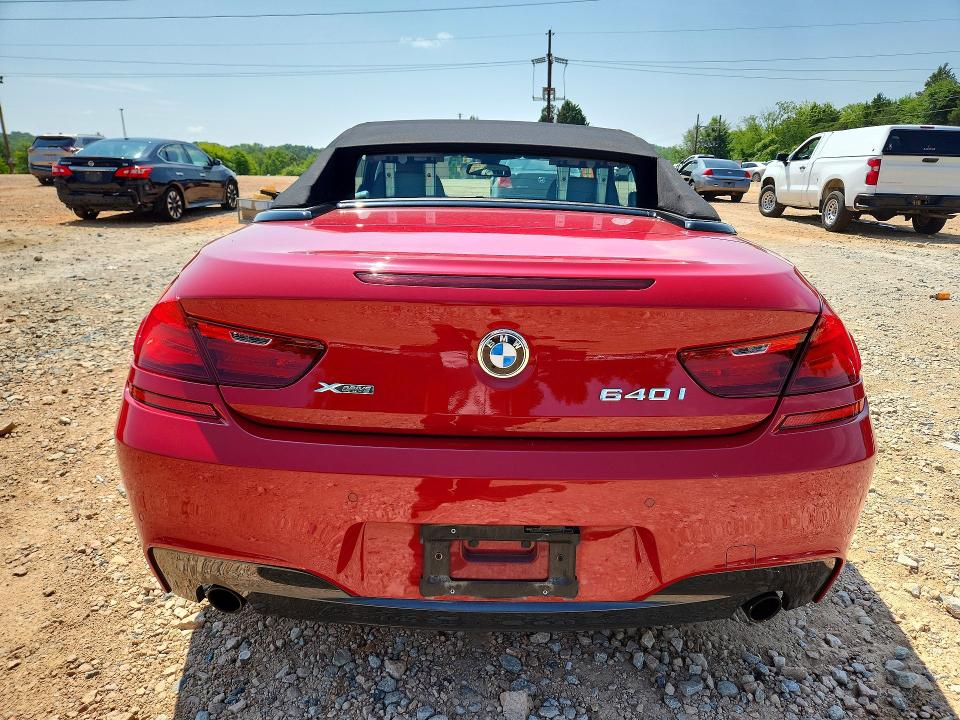 2015 BMW 6 series VIN WBAYP5C58FD873125 COPART salvage auction — SIDE, NC - SALVAGE CERTIFICATE OF TITLE, sold $2,150 on 2026-07-27 (photo 6)