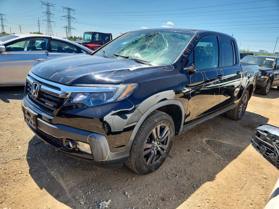2019 Honda Ridgeline VIN 5FPYK3F18KB039283 — COPART salvage auction photo