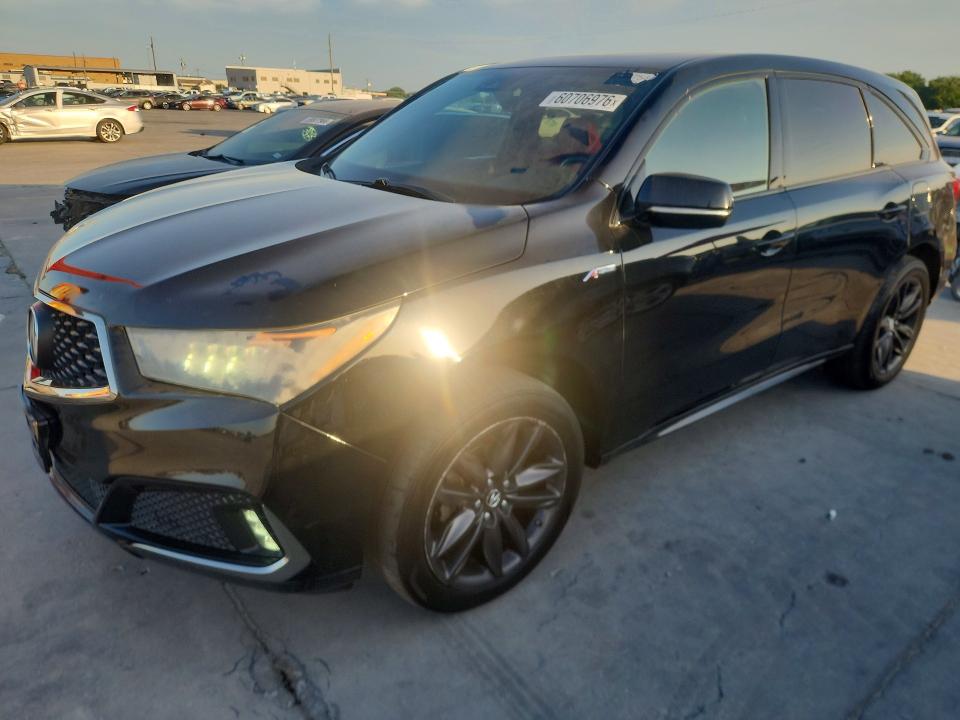 2020 Acura Mdx VIN 5J8YD4H08LL023842 COPART salvage auction — NORMAL WEAR, Tx - Certificate Of Title (P), sold $9,400 on 2026-07-29 (photo 1)