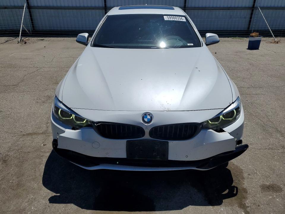 2018 BMW 4er VIN WBA4J1C55JBG80480 COPART salvage auction — FRONT END, Ca - Salvage Certificate, sold $5,700 on 2026-07-31 (photo 5)