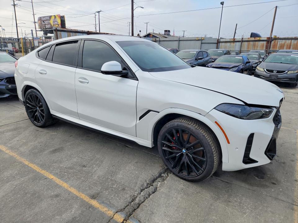 2024 BMW X6 VIN 5UX33EX06R9U92371 COPART salvage auction — FRONT END, FL - DIS/DLR/EXP ONLY CLEAN TITLE, sold $38,250 on 2026-07-27 (photo 4)