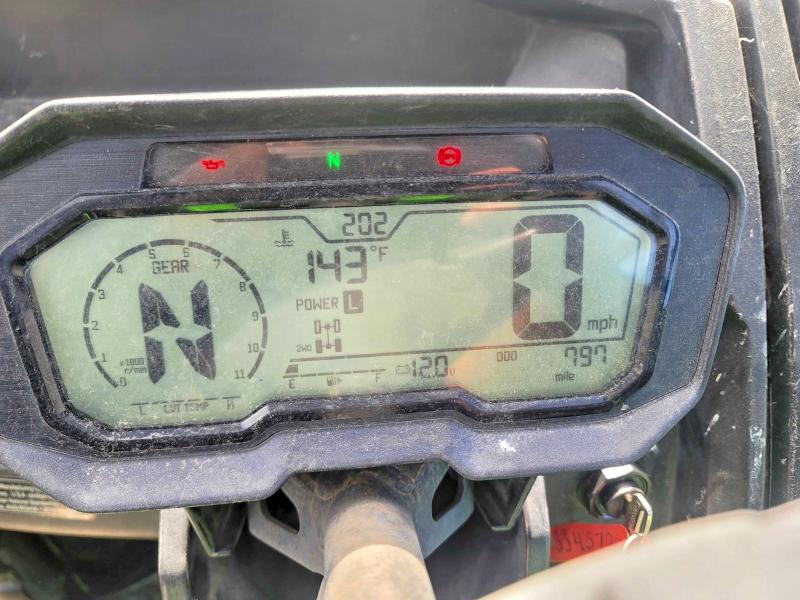 2020 Kawasaki Krx VIN JKARFCA1XLB500359 COPART salvage auction — DAMAGE HISTORY, ON - NO TITLE AVAILABLE (P), sold $6,100 on 2026-08-20 (photo 8)